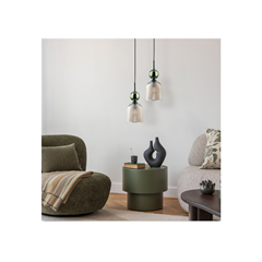 Sophia Hanging Lamp – Green & Cognac