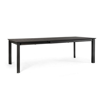 Extendable Table Dark Grey 160-240x100cm