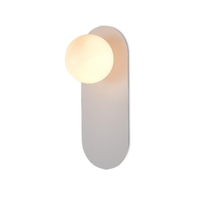 Wall Lamp Iron  & Glass L125 W9125-H315M White