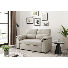 2 Seater  Sofabed - Medium Beige/Sand