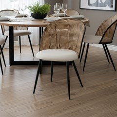 Chair Rattenback – Iron Black Legs