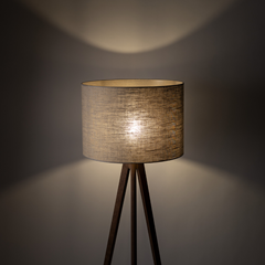 Grand Walnut Floor Lamp
