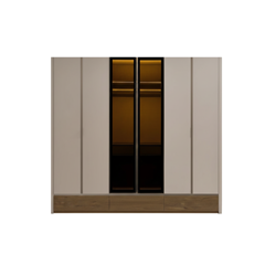 Bedroom Set 160x200 – Cream & Walnut