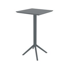 Table Folding Bar High  60x60cm - Dark Grey