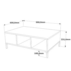 Coffee Table - Atlantic Pine & Anthracite