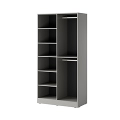 Glass Wardrobe - Grey