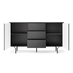 Sideboard 2 Doors 3 Drawers – Black