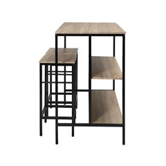 Kitchen Island Set with 2 Stools