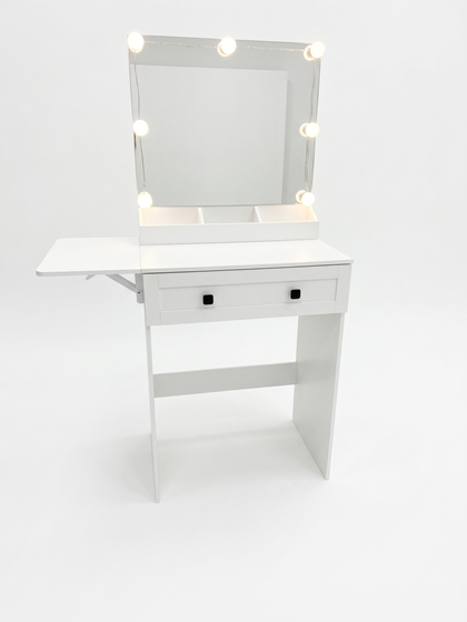 LED Dressing Table with Melamine USB Socket  60x140 – White