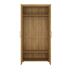 2 Door Wardrobe – PVC Oak Grandson