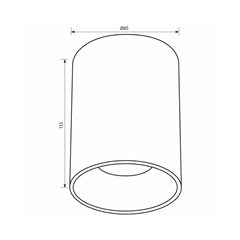 Nikos Black & Gold Downlight