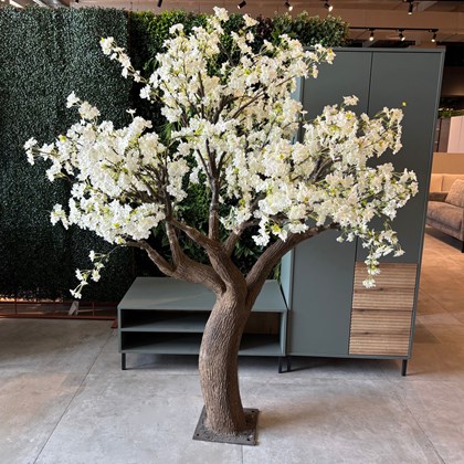 Artificial White Cherry Blossom Tree
