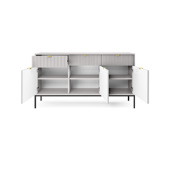 Sideboard – 3 Doors & 3 Drawers, Grey