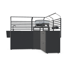 Modular Set Outdoor Kitchen – Black