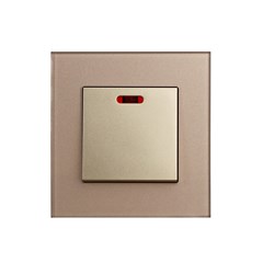 20 Amp Neon Insert Gold Temp Glass