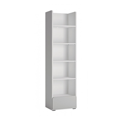 Bookcase 1S White Alpin - Billbergia