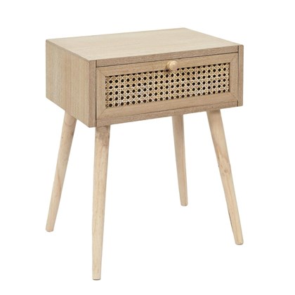 Bedside Table Cabinet 1 Drawer Wood