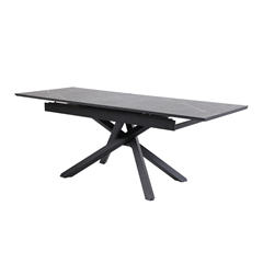 Extendable Table MDF Top with Melamine Black