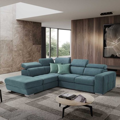 L-Shaped Sofa Bed 2-Seater With Corner Left - R25