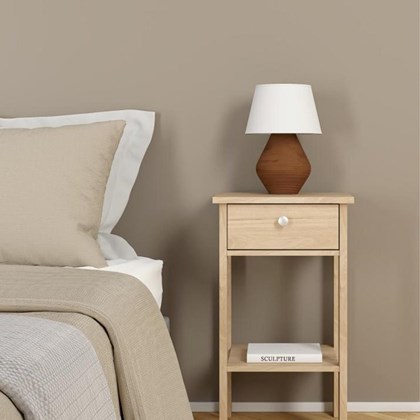 Madrid Nightstand 1 Drawer Oak