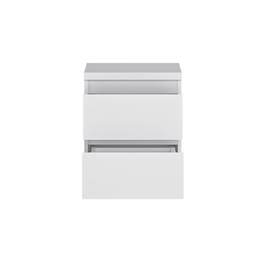 Bedside Cabinet 2 Shelves – Alpine White