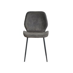 Dining Chair Microfiber Dark Grey