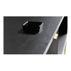 Sideboard 2 Doors 2 Drawers - Black