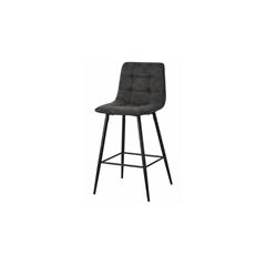 Bar Chair with Microfiber & Metal Legs