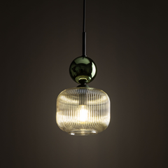 Green Cognac Hanging Lamp 1xE14