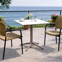 Table Cafe Folding 72H 80x80 – Turtle Dove