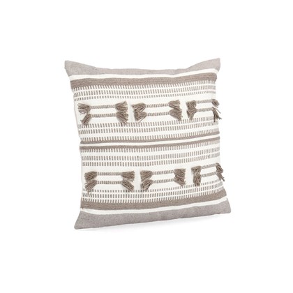 Light Brown Cotton Padded Decorative Cushion