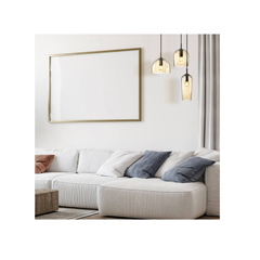 Pendant Light – Matte Black & Champagne