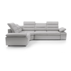 Corner Sofa Bed with Chaise Right 225cm – Light Grey