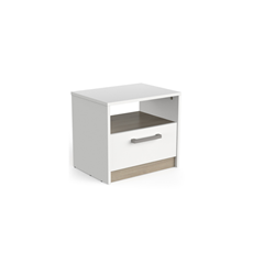 Bedroom Set 140x200 – Matt White & Kronberg Oak