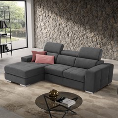 Sofa Bed 2-Seater With Chaise Longue Left 00578-R28
