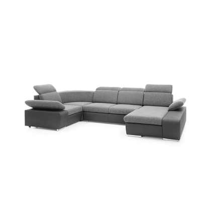 Cor Sofabed with Chaise – Right 355cm-L & Dark Grey