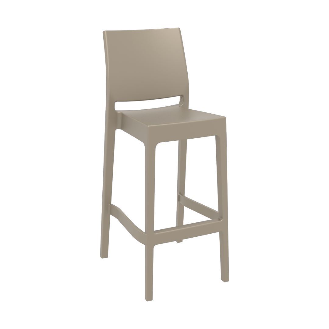 Bar Stool  75 cm Taupe