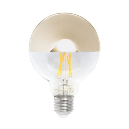 LED Bulb G95 7W E27 175-265V Half Golden Glass 800LM 2700K