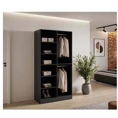 Modular Wardrobe - Black & Oak