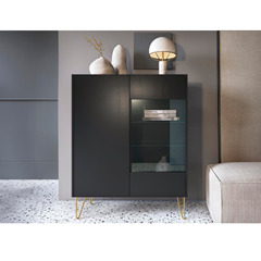 Showcase Cabinet – Black