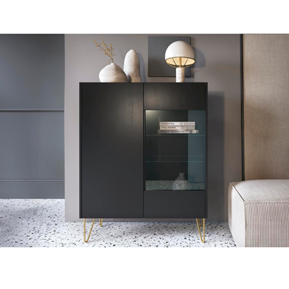 Showcase Cabinet – Black