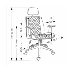 Office Chair - Walnut Beige