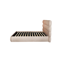 Upholstery Bed with Gas Lift 160x200 - Taupe
