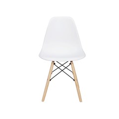 Dining Chair PP Wood - White