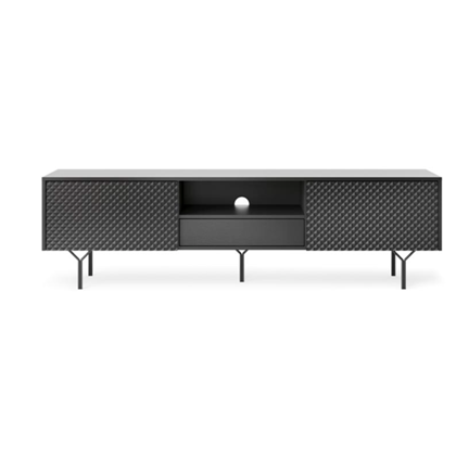 TV Cabinet 2Doors and Drawer - Black