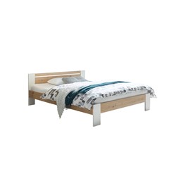 Futon Bed with Slats 160x200 - Artisan Oak & White