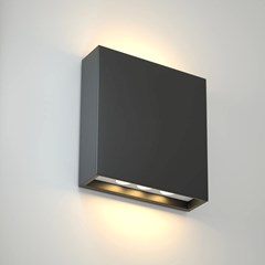 Dark Grey Plastic Wall Light - Up & Down - 6W