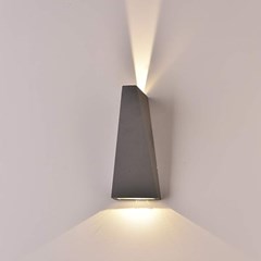 WALL LIGHT IP65 6W 3000K GREY