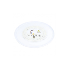 LED Ceiling Light – White & Red Velvet