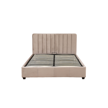 Upholstery Bed Frame – Light Brown